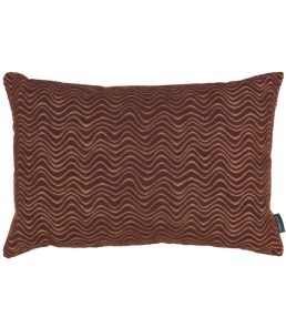 Scroll Cushion 40 x 60cm by Kirkby Design Dark Chocolate