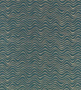 Scroll Fabric by Kirkby Design Kingfisher