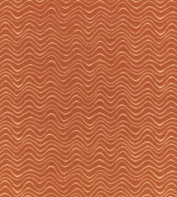 Scroll Fabric by Kirkby Design Terracotta