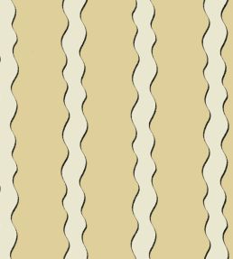 Scroll Stripe Fabric by Parker & Jules Butter