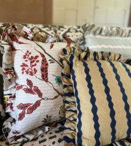 Scroll Stripe Fabric by Parker & Jules Tea