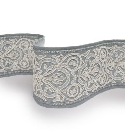 Scrollwork Trimming by James Hare Lovat Blue