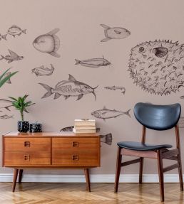 Sea Current Mural by Coordonne Nude