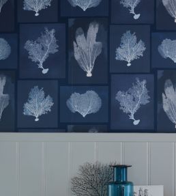 Sea Fans Wallpaper by DADO 01 Indigo