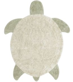 Lorena Canals Sea Turtle rug Natural/Olive C-SEATURT Natural/Olive