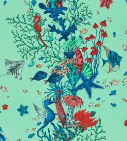 Seaforest Wallpaper by Clarke & Clarke Aqua