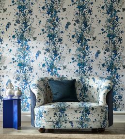 Seaforest Wallpaper by Clarke & Clarke Aqua