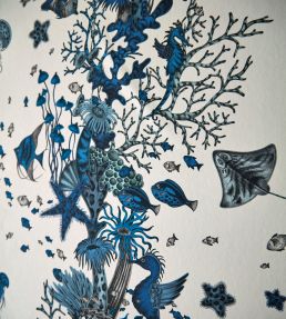 Seaforest Wallpaper by Clarke & Clarke Aqua