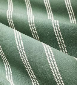 Seaside Stripe Fabric by Thibaut Pine