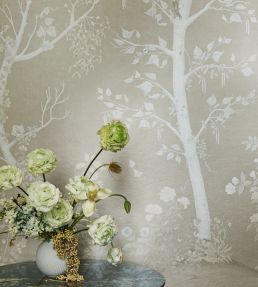 Seasonal Woods Mica Mural by Cole & Son Gold Pearl
