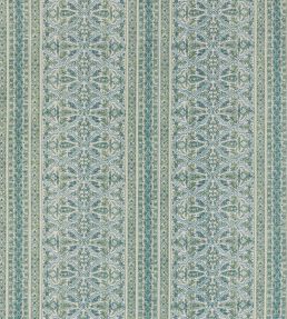 Seaton Stripe Fabric by Baker Lifestyle Green / Blue
