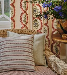 Seaton Stripe Fabric by Colefax and Fowler Blue