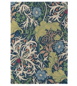Morris & Co Seaweed rug Ink 28008-140200-US Ink