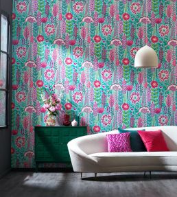 Seedheads Wallpaper by Ohpopsi Raspberry Sky
