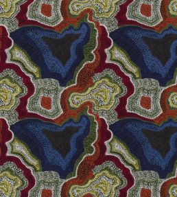 Seigaiha Loca Fabric by Christian Lacroix Oscuro