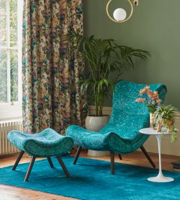 Selva Fabric by Clarke & Clarke Emerald