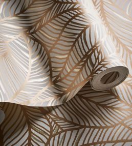 Selva Wallpaper by Clarke & Clarke Bronze/Ivory