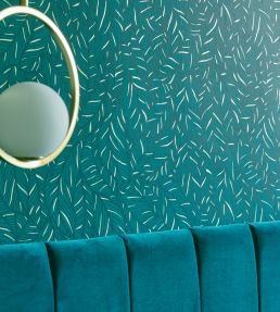 Selva Wallpaper by Clarke & Clarke Linen/Champagne