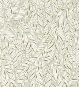 Selva Wallpaper by Clarke & Clarke Linen/Champagne