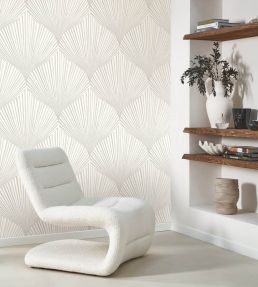 Semiramis Wallpaper by Casadeco Blanc Coton
