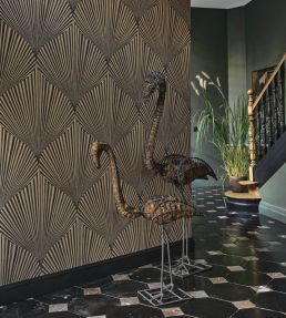 Semiramis Wallpaper by Casadeco Noir Reglisse