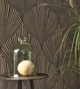Semiramis Wallpaper by Casadeco Noir Reglisse