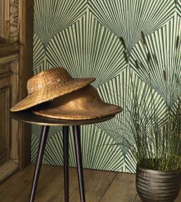 Semiramis Wallpaper by Casadeco Vert Nil