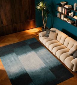 Louis De Poortere Sendai Round rug Deep Water 119980 Deep Water