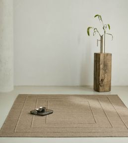 Brink & Campman Senso Border rug Fur Brown 199105140200 Fur Brown