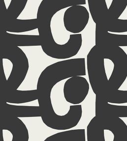 Seppel Wallpaper by Marimekko Black