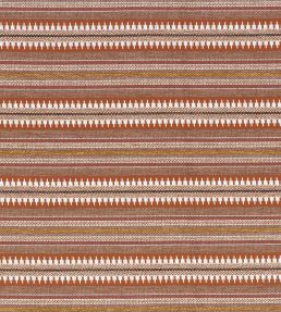 Serapes Fabric by Casamance Rouge Terre Taupe