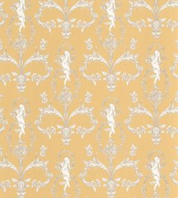 Seraphin Wallpaper by Casadeco Jaune Soleil
