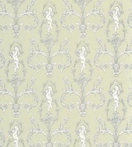 Seraphin Wallpaper by Casadeco Vert Amande
