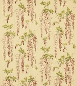 Seraphina Linen Fabric by Colefax and Fowler Pink/Green