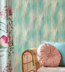 Serengeti Wallpaper by Clarke & Clarke Charcoal