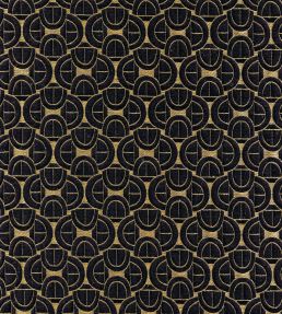 Serlio Fabric by Casamance Noir