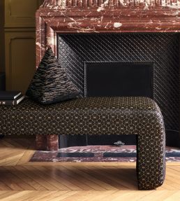 Serlio Fabric by Casamance Noir