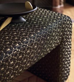 Serlio Fabric by Casamance Noir