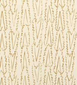 Serrata Fabric by Volga Linen Oyster/Old Gold