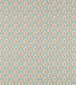 Sessile Leaf Fabric by Sanderson Blue Clay