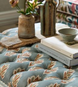 Sessile Leaf Fabric by Sanderson Cornflower