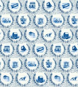 Set The Scene Wallpaper by Christopher Farr Cloth Cobalt