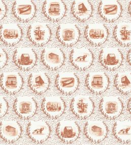 Set The Scene Wallpaper by Christopher Farr Cloth Rust