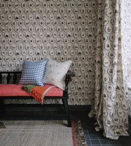 Set The Scene Fabric by Christopher Farr Cloth Olive