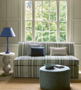 Seville Stripe Fabric by Jane Churchill Green