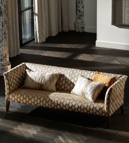 Seymour Spot Fabric by Zoffany Crimson