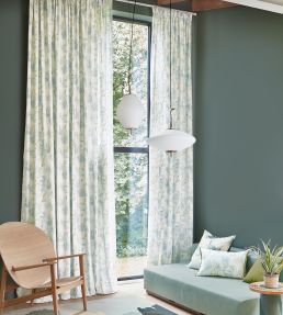 Sgraffito Fabric by Villa Nova Celadon