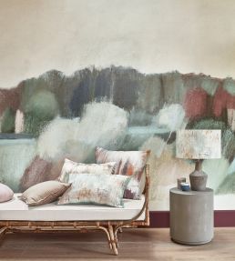 Sgraffito Fabric by Villa Nova Sienna