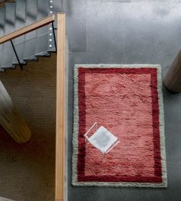 Layered Shaggy Edge rug Rose SHEDRO180270 Rose