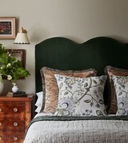 Shalimar Cushion 55 x 55cm by James Hare Blue/Green